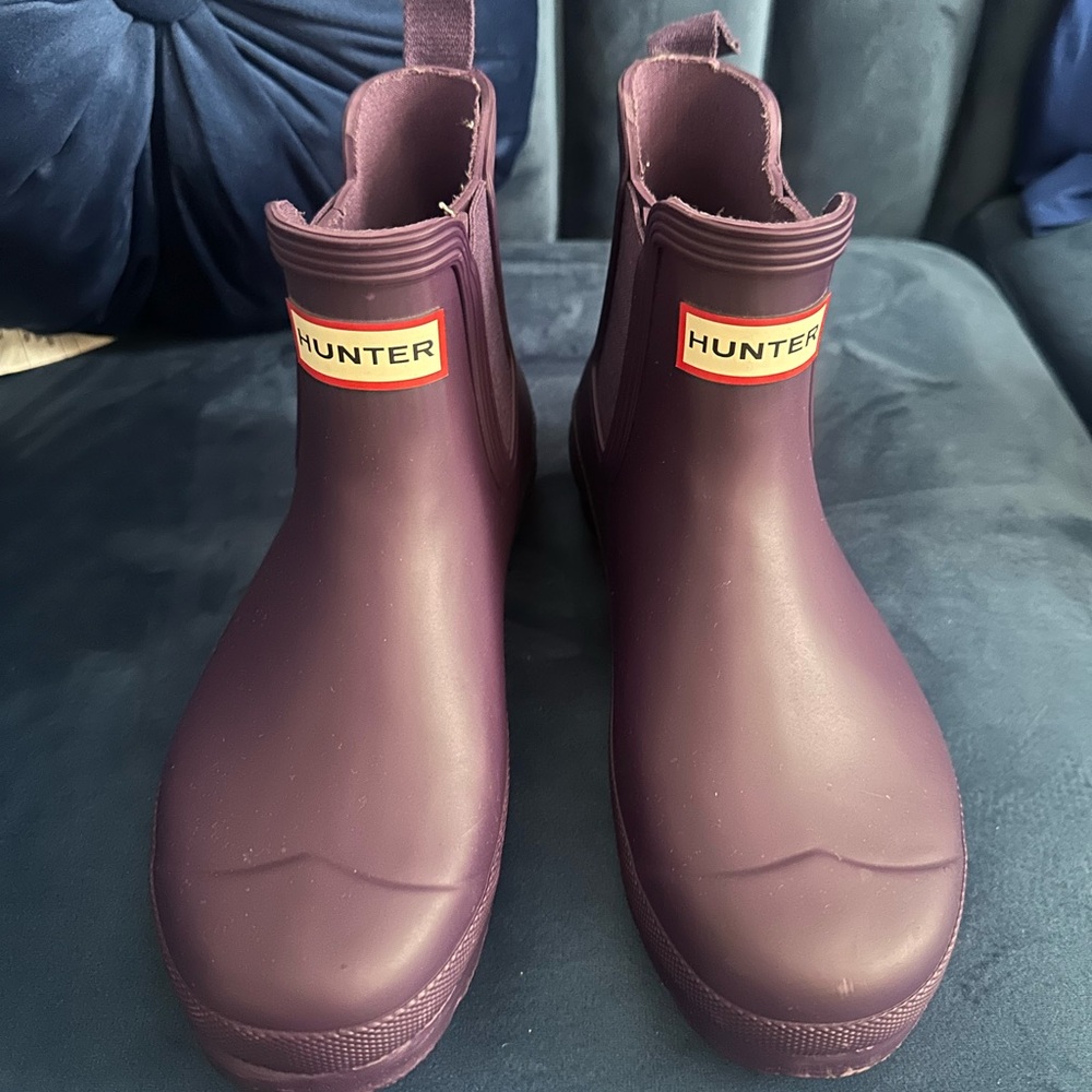 Hunter Deep Purple Waterproof Boots